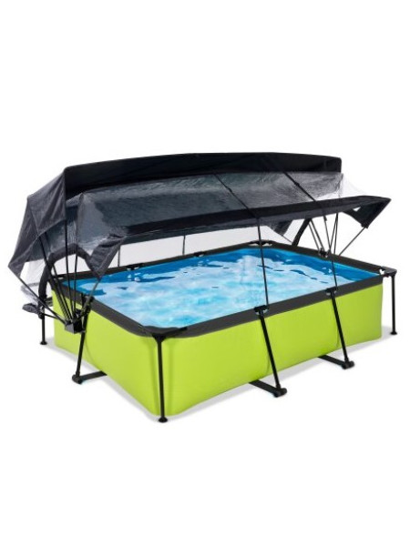 Басейн EXIT з куполом і тентом 220х150х65 см "лайм"